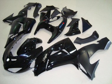 2006-2007 Black Matte Black Kawasaki Ninja ZX10R Motorcycle Fairings