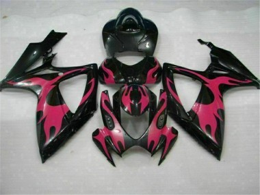 2006-2007 Black Suzuki GSXR 600/750 Motorcycle Fairings