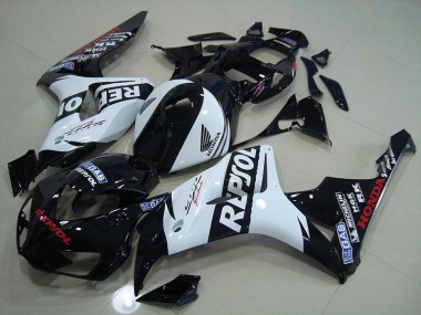 2006-2007 Black White Repsol Honda CBR1000RR Motorcycle Fairings