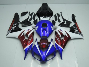 2006-2007 Burgandy and Blue Honda CBR1000RR Motorcycle Fairings