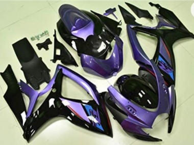 2006-2007 Purple Black Suzuki GSXR 600/750 Motorcycle Fairings