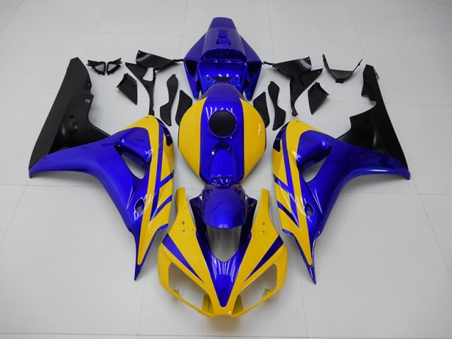 2006-2007 Yellow Blue Honda CBR1000RR Motorcycle Fairings