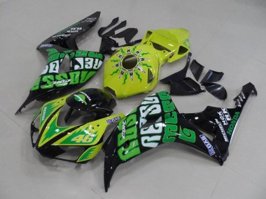 2006-2007 Yellow Green Rossi Honda CBR1000RR Motorcycle Fairings