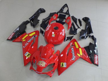 2006-2011 Red and Black Aprilia RS125 Motorcycle Fairings