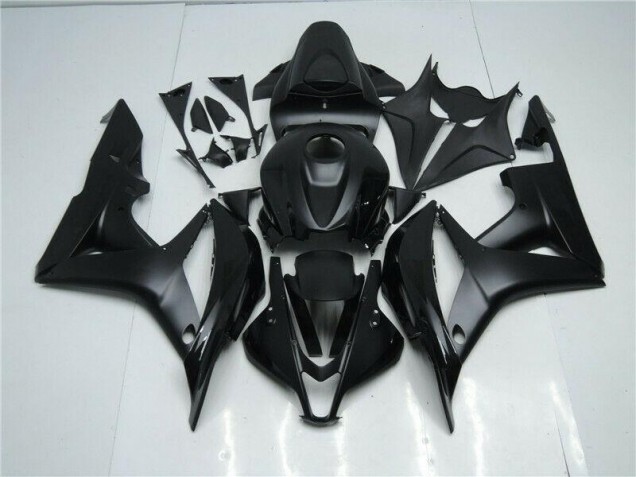 2007-2008 Black Honda CBR600RR Plastics Motorcycle Fairings