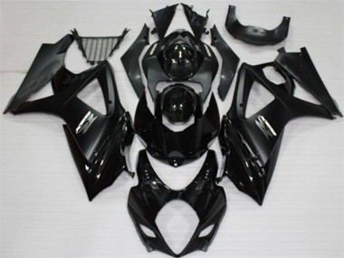 2007-2008 Black Suzuki GSXR 1000 Motorcycle Fairings