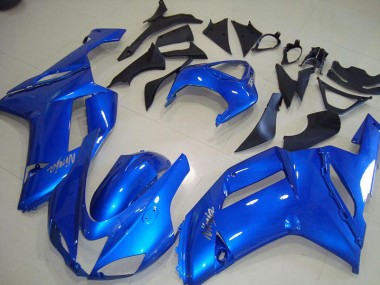 2007-2008 Blue Kawasaki Ninja ZX6R Motorcycle Fairings