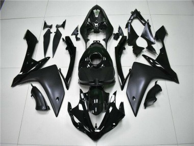 2007-2008 Glossy Matte Black Yamaha YZF R1 Motorcycle Fairings