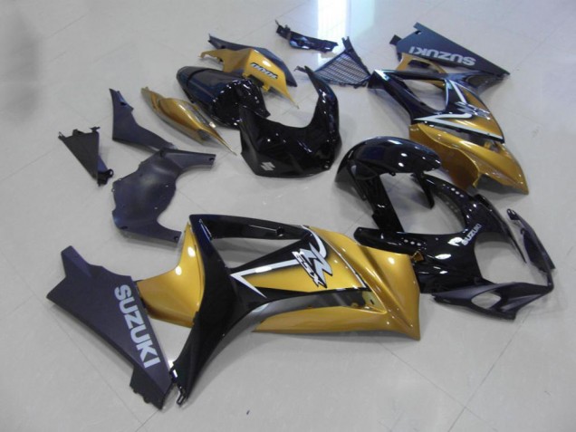 2007-2008 Gold Black Suzuki GSXR 1000 Motorcycle Fairings