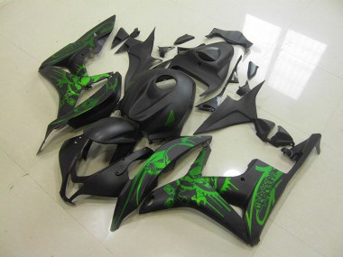 2007-2008 Green Skull Honda CBR600RR Motorcycle Fairings