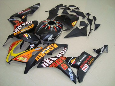 2007-2008 Matte Black Rossi Honda CBR600RR Motorcycle Fairings