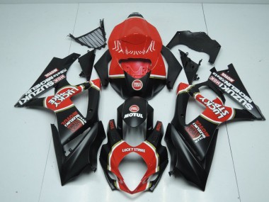 2007-2008 Matte Lucky Strike Suzuki GSXR 1000 Motorcycle Fairings