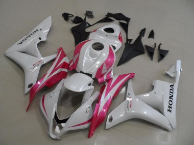 2007-2008 Pearl White with Pink Honda CBR600RR Motorcycle Fairings