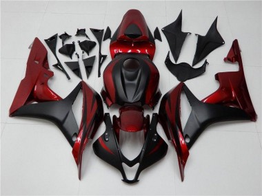 2007-2008 Red Black Honda CBR600RR Motorcycle Fairings