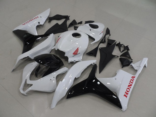 2007-2008 White Black Honda CBR600RR Motorcycle Fairings