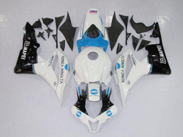 2007-2008 White Blue Black Honda CBR600RR Motorcycle Fairings