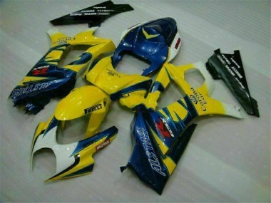 2007-2008 Yellow Suzuki GSXR 1000 Full Fairing Kit