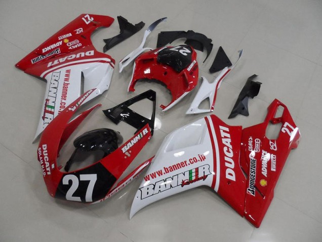 2007-2012 Banner 27 Ducati 848 1098 1198 Motorcycle Fairings