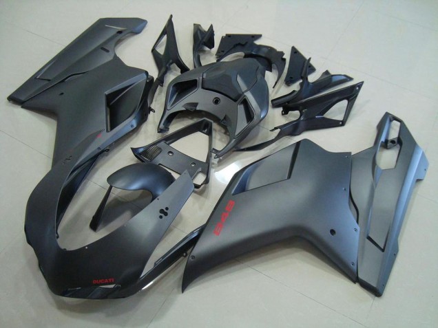 2007-2012 Matte Black Ducati 848 1098 1198 Motorcycle Fairings