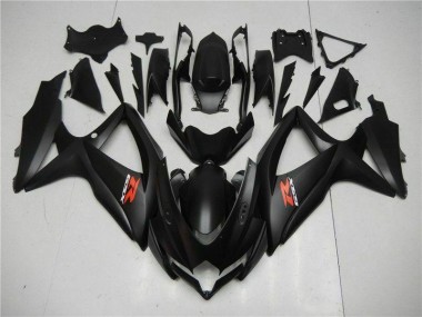 2008-2010 Black Suzuki GSXR 600/750 Plastics Fairing Kits