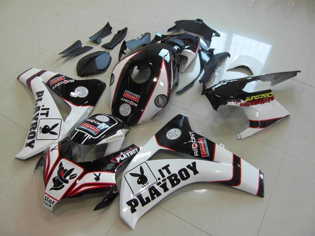 2008-2011 Black Playboy Honda CBR1000RR Motorcycle Fairings