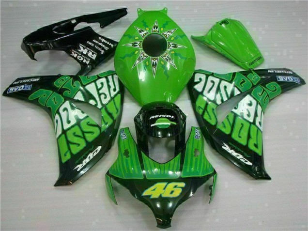 2008-2011 Green Honda CBR1000RR Motorcycle Fairings