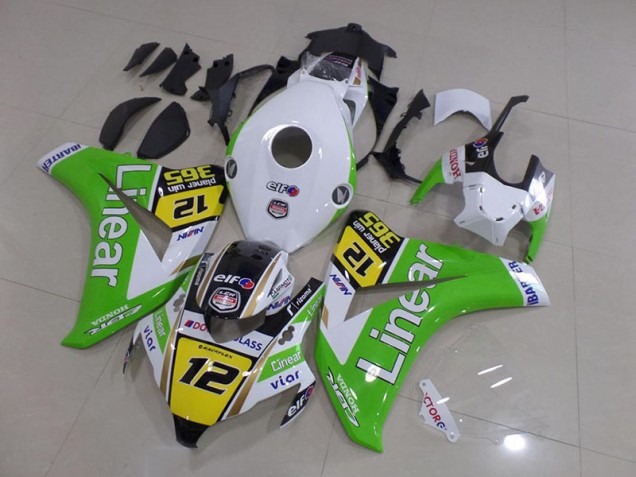 2008-2011 Green Linear Honda CBR1000RR Motorcycle Fairings