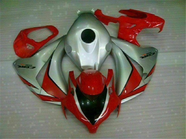 2008-2011 Red Silver Honda CBR1000RR Motorcycle Fairings