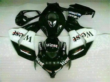 2008-2011 White Black Honda CBR1000RR Fairing Kit & Plastics