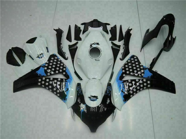 2008-2011 White Black Honda CBR1000RR Plastics Motorcycle Fairings