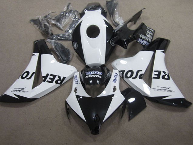 2008-2011 White Black Repsol Honda CBR1000RR Motorcycle Fairings