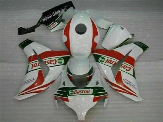 2008-2011 White Red Honda CBR1000RR Complete Fairing Kit