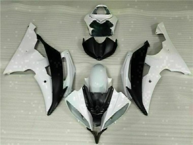 2008-2016 White Black Yamaha YZF R6 Fairing Kit & Bodywork