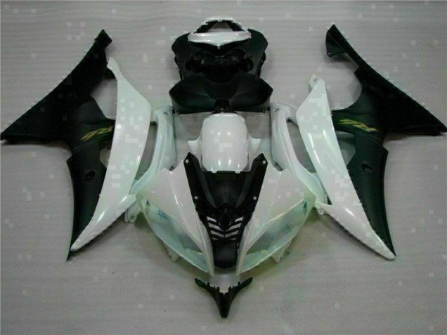 2008-2016 White Black Yamaha YZF R6 Full Fairing Kits