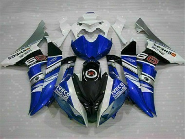 2008-2016 White Blue Yamaha YZF R6 Motorcycle Fairings