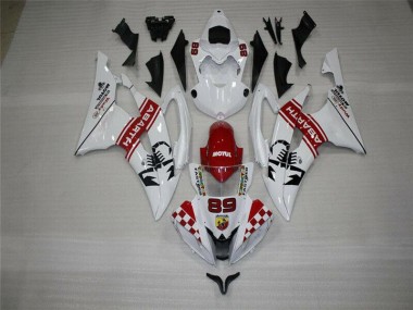 2008-2016 White Yamaha YZF R6 Fairing Kit