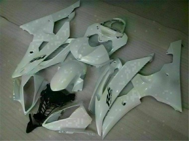 2008-2016 White Yamaha YZF R6 Full Fairing Kit