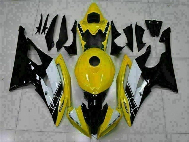 2008-2016 Yellow Black Yamaha YZF R6 Abs Full Motorcycle Fairings