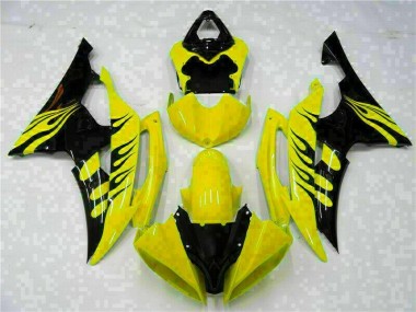 2008-2016 Yellow Yamaha YZF R6 Motorcycle Fairings