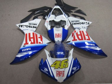 2009-2011 Blue White Fiat 46 Yamaha YZF R1 Motorcycle Fairings