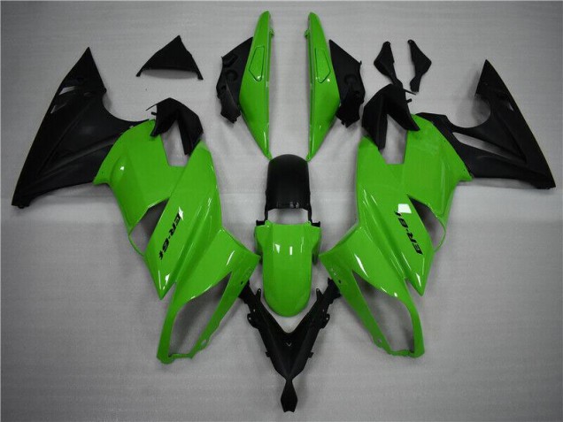 2009-2011 Green Black Kawasaki Ninja EX650 Motorcycle Fairings