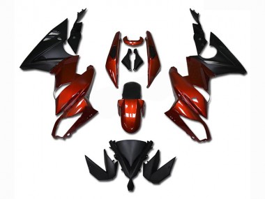 2009-2011 Red Kawasaki Ninja EX650 Motorcycle Fairings