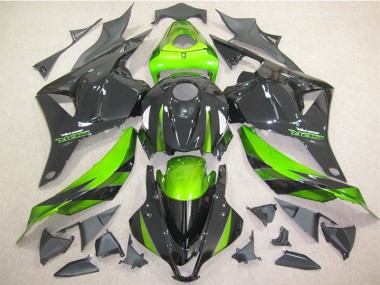 2009-2012 Black Green Honda CBR600RR Motorcycle Fairings