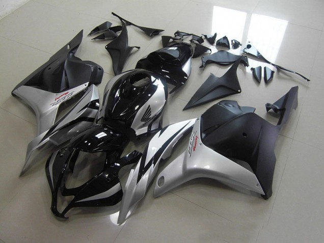 2009-2012 Black Silver Honda CBR600RR Motorcycle Fairings