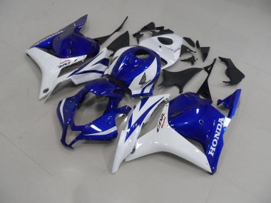 2009-2012 Blue White Honda CBR600RR Motorcycle Fairings