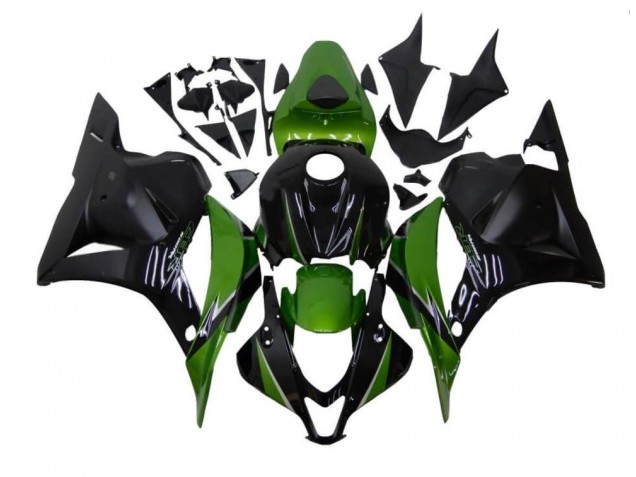 2009-2012 Green Black Honda CBR600RR Motorcycle Fairings