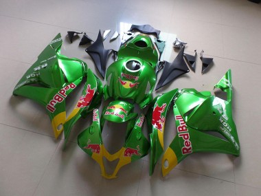 2009-2012 Green Red Bull Honda CBR600RR Motorcycle Fairings