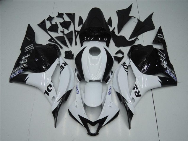 2009-2012 White Black Honda CBR600RR Motorcycle Fairings