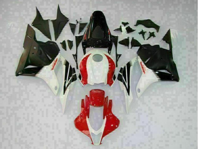 2009-2012 White Black Red Honda CBR600RR Motorcycle Fairings