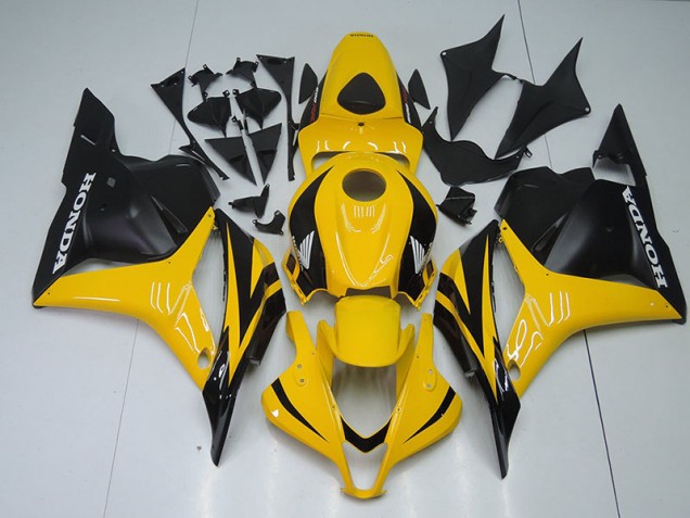 2009-2012 Yellow Black Honda CBR600RR Motorcycle Fairings